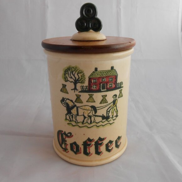 Vintage Poppy Trail By Metlox Flour And Coffee Canisters, California, Jars - Picture 10 of 16